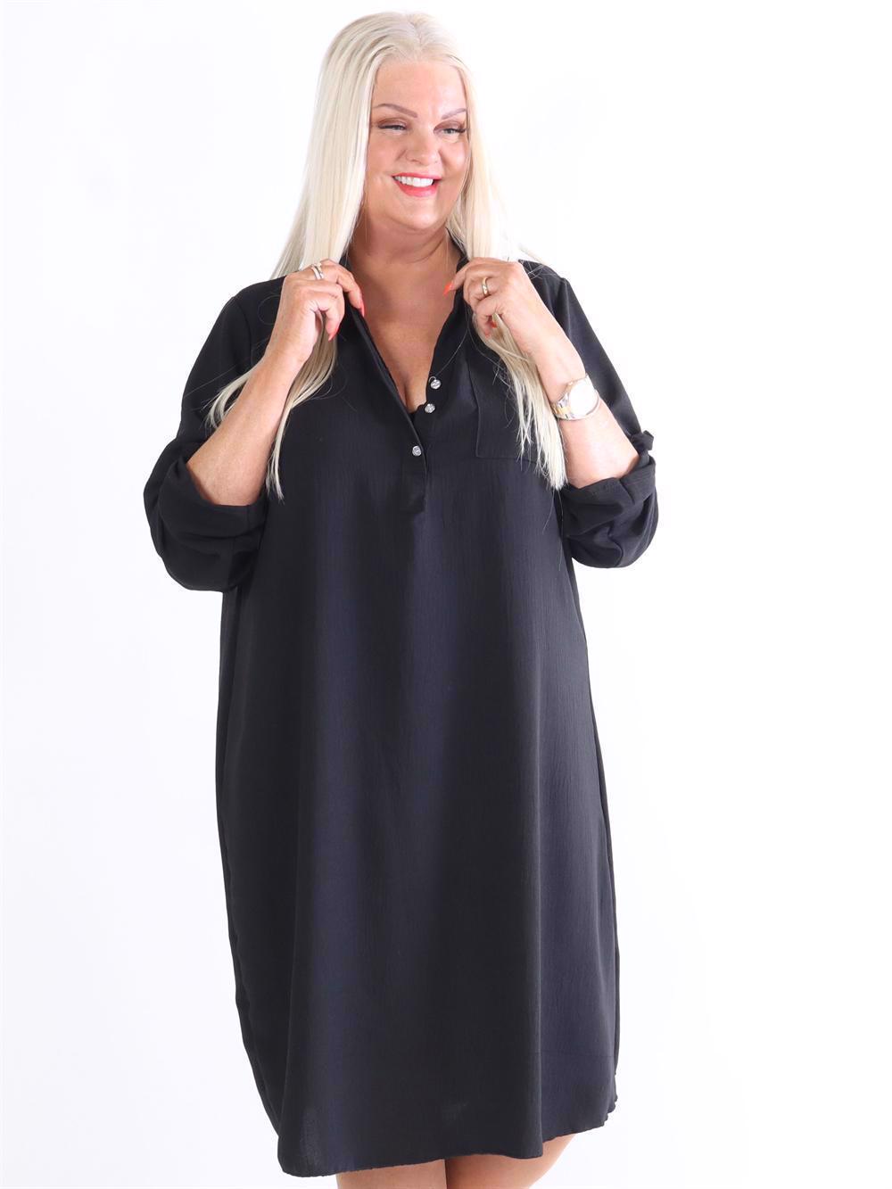 Cookie - Plain skjortekjole